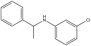 3-chloro-N-(1-phenylethyl)aniline Struktur