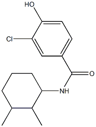 3-chloro-N-(2,3-dimethylcyclohexyl)-4-hydroxybenzamide,,结构式