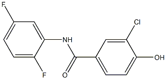3-chloro-N-(2,5-difluorophenyl)-4-hydroxybenzamide Structure