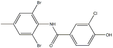 3-chloro-N-(2,6-dibromo-4-methylphenyl)-4-hydroxybenzamide Structure