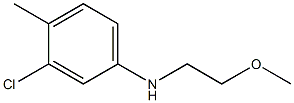  3-chloro-N-(2-methoxyethyl)-4-methylaniline