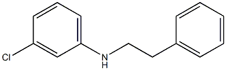 3-chloro-N-(2-phenylethyl)aniline 化学構造式