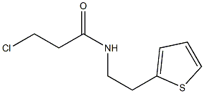 3-chloro-N-(2-thien-2-ylethyl)propanamide,,结构式