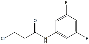 3-chloro-N-(3,5-difluorophenyl)propanamide Struktur