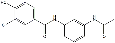 3-chloro-N-(3-acetamidophenyl)-4-hydroxybenzamide,,结构式