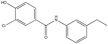 3-chloro-N-(3-ethylphenyl)-4-hydroxybenzamide Struktur