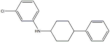 3-chloro-N-(4-phenylcyclohexyl)aniline,,结构式