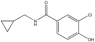 3-chloro-N-(cyclopropylmethyl)-4-hydroxybenzamide 化学構造式