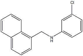 3-chloro-N-(naphthalen-1-ylmethyl)aniline,,结构式