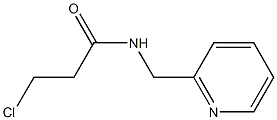 3-chloro-N-(pyridin-2-ylmethyl)propanamide Structure
