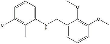 3-chloro-N-[(2,3-dimethoxyphenyl)methyl]-2-methylaniline