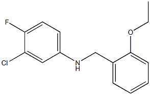 3-chloro-N-[(2-ethoxyphenyl)methyl]-4-fluoroaniline 化学構造式