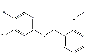 3-chloro-N-[(2-ethoxyphenyl)methyl]-4-fluoroaniline,,结构式