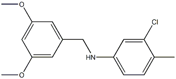 3-chloro-N-[(3,5-dimethoxyphenyl)methyl]-4-methylaniline