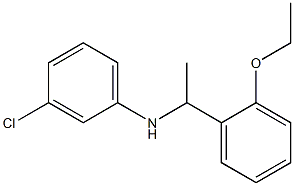 3-chloro-N-[1-(2-ethoxyphenyl)ethyl]aniline Structure