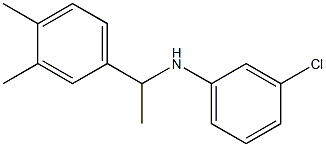 3-chloro-N-[1-(3,4-dimethylphenyl)ethyl]aniline Structure