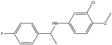 3-chloro-N-[1-(4-fluorophenyl)ethyl]-4-methoxyaniline Structure