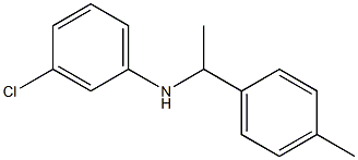 3-chloro-N-[1-(4-methylphenyl)ethyl]aniline Structure