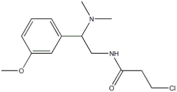 3-chloro-N-[2-(dimethylamino)-2-(3-methoxyphenyl)ethyl]propanamide