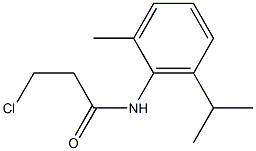 3-chloro-N-[2-methyl-6-(propan-2-yl)phenyl]propanamide Struktur