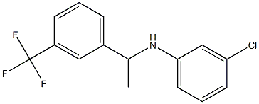 3-chloro-N-{1-[3-(trifluoromethyl)phenyl]ethyl}aniline Structure