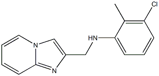 3-chloro-N-{imidazo[1,2-a]pyridin-2-ylmethyl}-2-methylaniline,,结构式