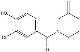 3-chloro-N-ethyl-4-hydroxy-N-(2-methylprop-2-en-1-yl)benzamide