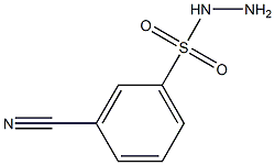 3-cyanobenzene-1-sulfonohydrazide Struktur