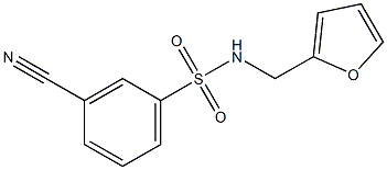 3-cyano-N-(2-furylmethyl)benzenesulfonamide|
