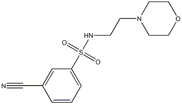 3-cyano-N-(2-morpholin-4-ylethyl)benzenesulfonamide