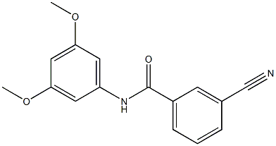 3-cyano-N-(3,5-dimethoxyphenyl)benzamide Structure