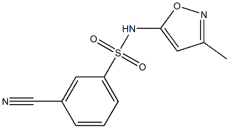 3-cyano-N-(3-methylisoxazol-5-yl)benzenesulfonamide