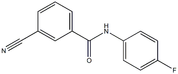 3-cyano-N-(4-fluorophenyl)benzamide Struktur