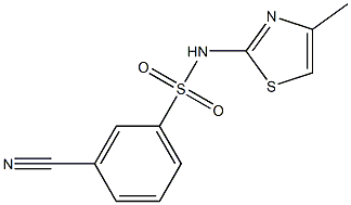 3-cyano-N-(4-methyl-1,3-thiazol-2-yl)benzenesulfonamide