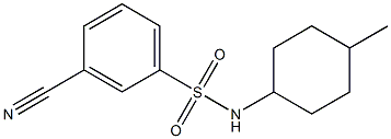  3-cyano-N-(4-methylcyclohexyl)benzene-1-sulfonamide