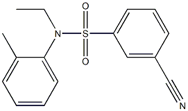  3-cyano-N-ethyl-N-(2-methylphenyl)benzene-1-sulfonamide