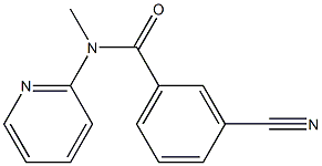 3-cyano-N-methyl-N-(pyridin-2-yl)benzamide Structure