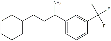 3-cyclohexyl-1-[3-(trifluoromethyl)phenyl]propan-1-amine Structure