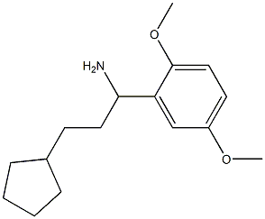 3-cyclopentyl-1-(2,5-dimethoxyphenyl)propan-1-amine