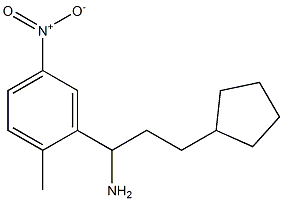 3-cyclopentyl-1-(2-methyl-5-nitrophenyl)propan-1-amine