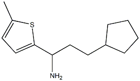 3-cyclopentyl-1-(5-methylthiophen-2-yl)propan-1-amine Struktur