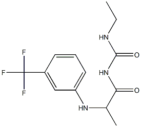 3-ethyl-1-(2-{[3-(trifluoromethyl)phenyl]amino}propanoyl)urea Structure