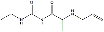 3-ethyl-1-[2-(prop-2-en-1-ylamino)propanoyl]urea Structure