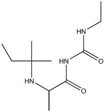 3-ethyl-1-{2-[(2-methylbutan-2-yl)amino]propanoyl}urea Structure