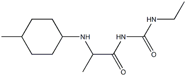 3-ethyl-1-{2-[(4-methylcyclohexyl)amino]propanoyl}urea Struktur