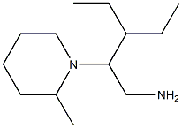 3-ethyl-2-(2-methylpiperidin-1-yl)pentan-1-amine Struktur