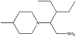  3-ethyl-2-(4-methylpiperidin-1-yl)pentan-1-amine