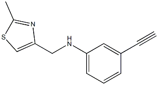 3-ethynyl-N-[(2-methyl-1,3-thiazol-4-yl)methyl]aniline