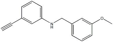  3-ethynyl-N-[(3-methoxyphenyl)methyl]aniline