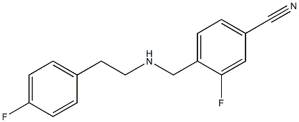 3-fluoro-4-({[2-(4-fluorophenyl)ethyl]amino}methyl)benzonitrile